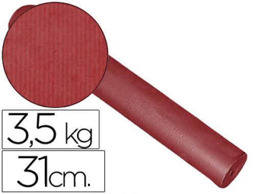 Papel fantasia kraft liso bordeaux 31 cm 3.5 kg , Impresma , 27024 , 8431233202510